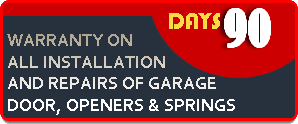 Port Orange Garage Door Repair  90 Days  Warranty on all Installation and repairs of garage door, openers & Springs